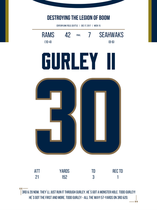 Gurley II - Destroying the Legion of Boom