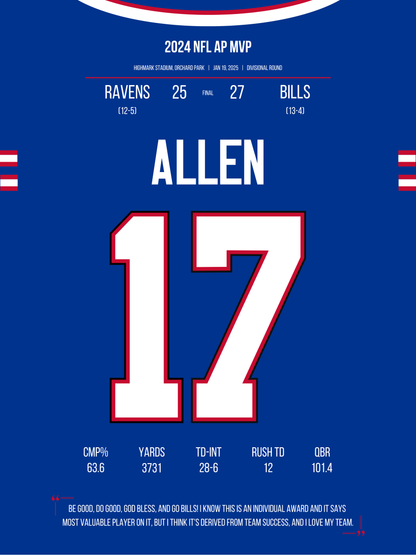 Allen - 2024 AP MVP (Blue)