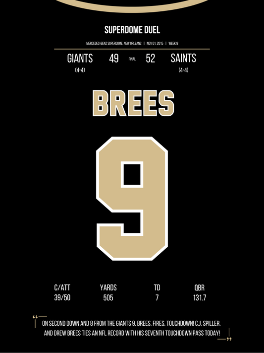 Brees - Superdome Duel