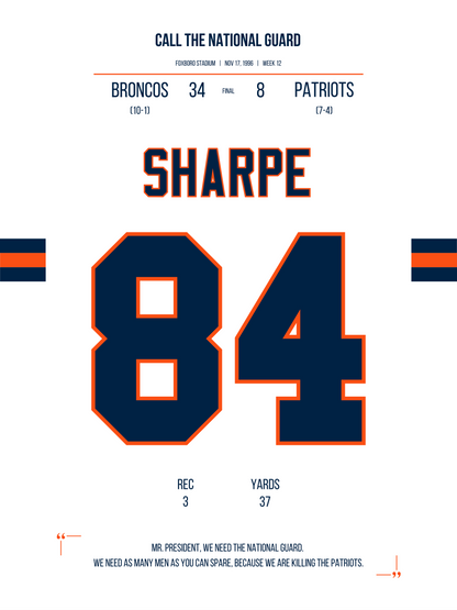 Sharpe - Call The National Guard
