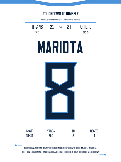 Mariota - Touchdown To Himself