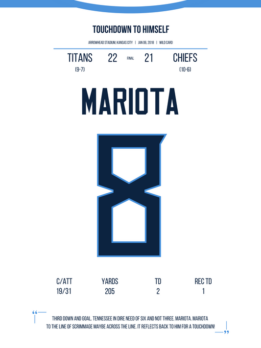Mariota - Touchdown To Himself