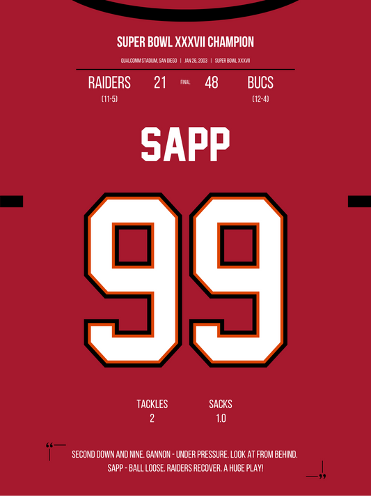 Sapp - Super Bowl XXXVII