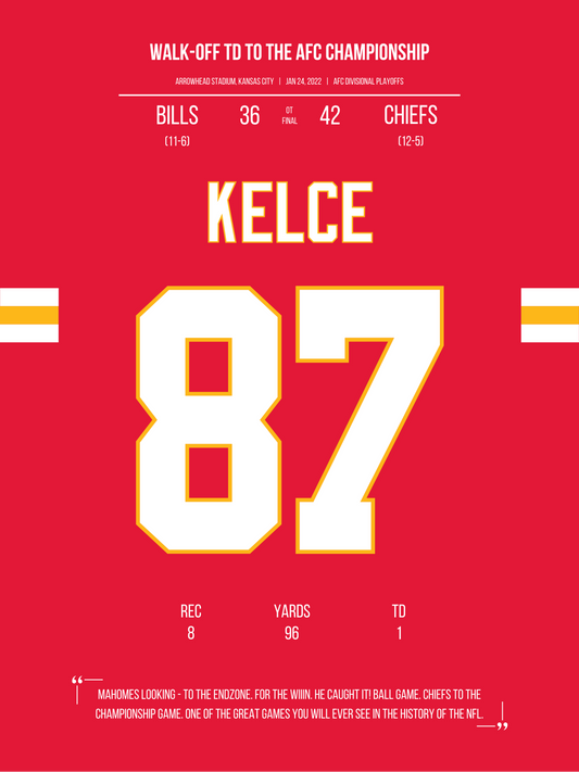 Kelce - Walk-Off TD To AFC Championship
