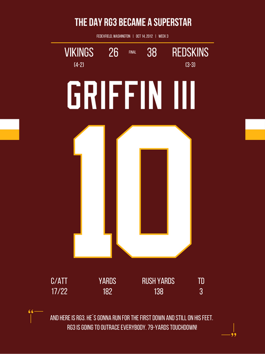 Griffin III - The Day RG3 became a Superstar