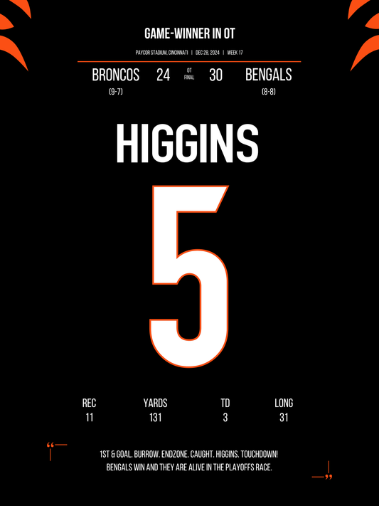 Higgins - Game-Winner in OT