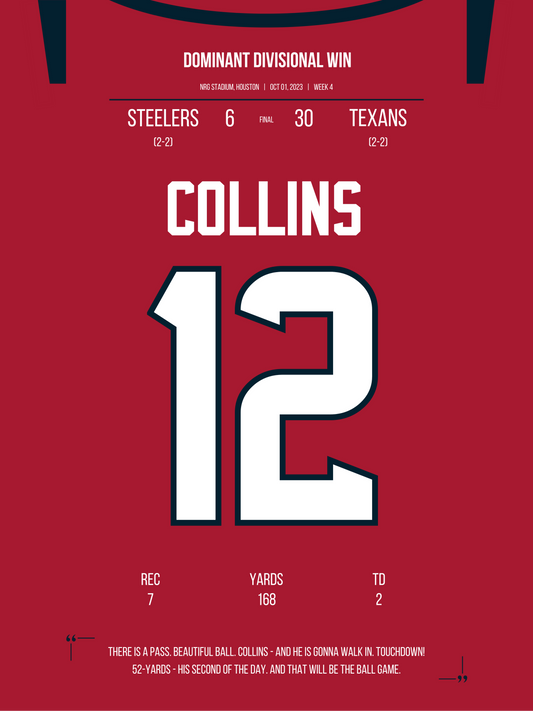 Collins - Dominant Divisional Win