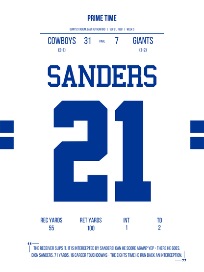 Sanders - Prime Time
