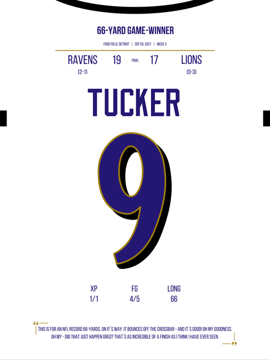 Tucker - 66-Yard Game-Winner