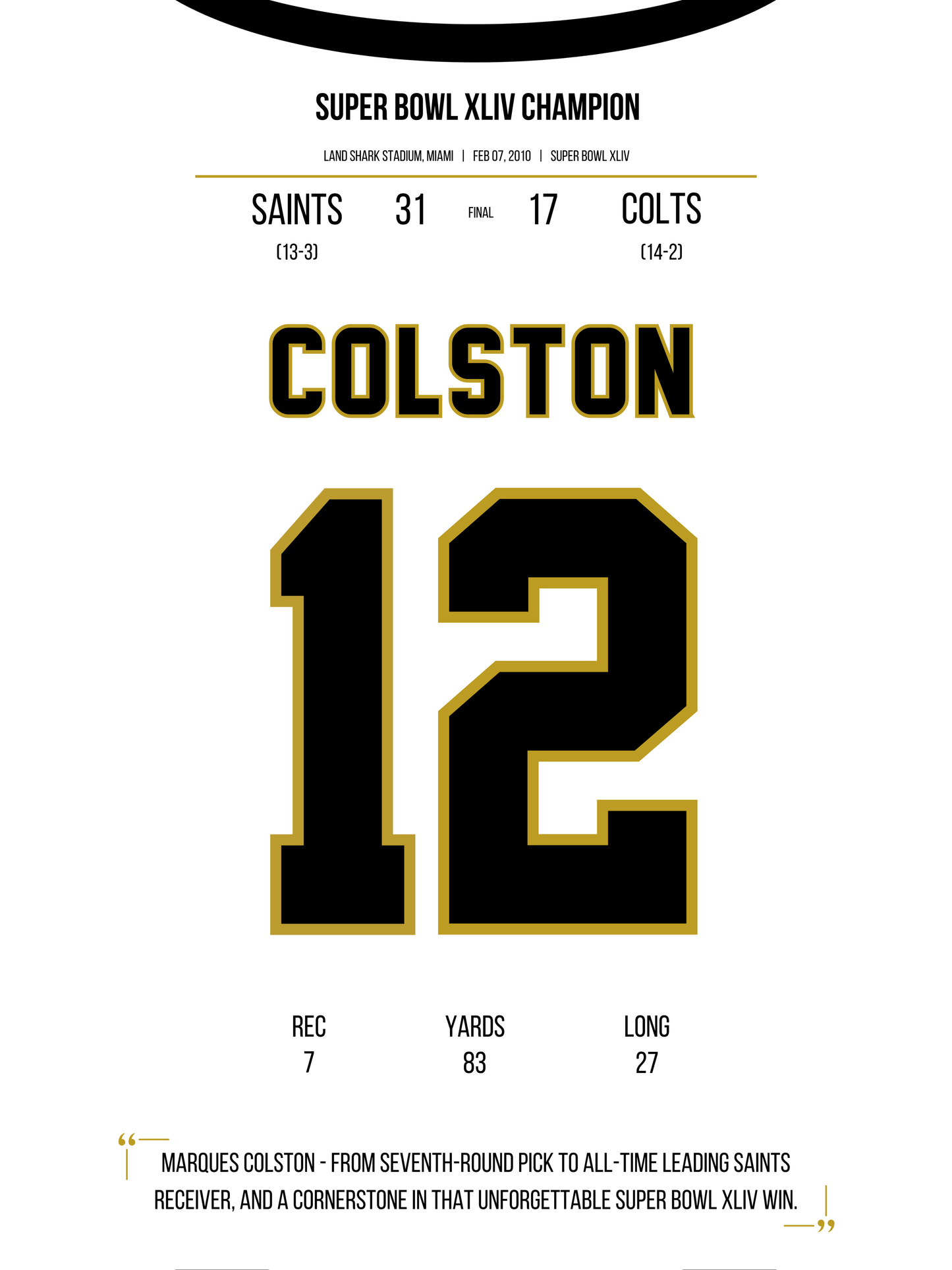Colston - Super Bowl XLIV
