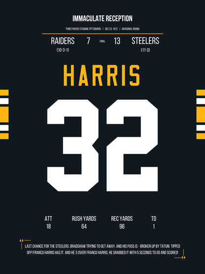 Harris - Immaculate Reception