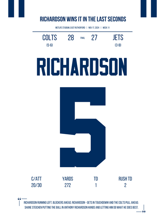 Richardson - Game-Winning Drive