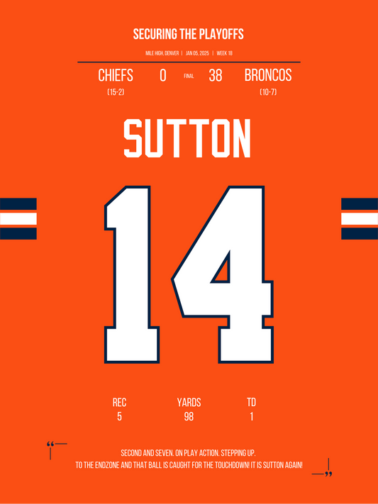 Sutton - Securing The Playoffs