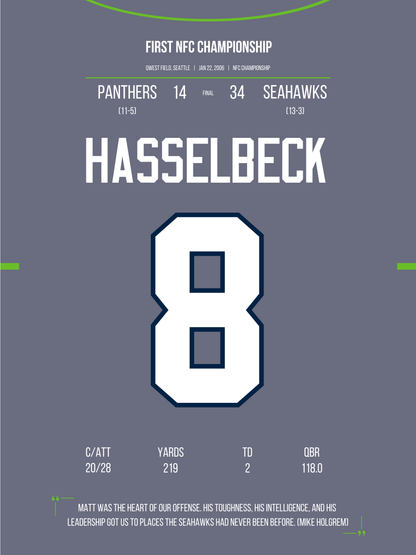Hasselbeck - First NFC Championship