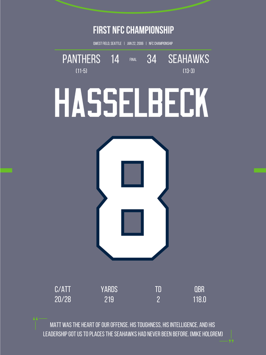 Hasselbeck - First NFC Championship