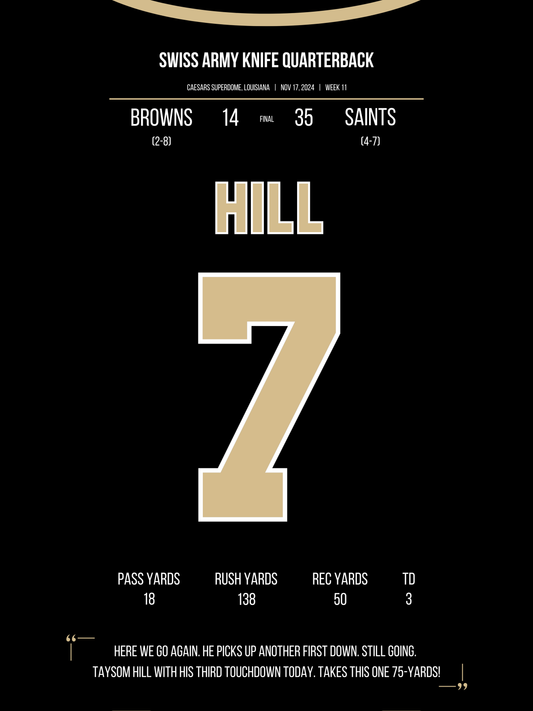 Hill - Swiss Army Knife Quarterback