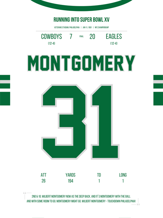 Montgomery - NFC Champion 1980