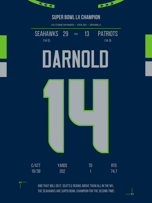 Darnold - Super Bowl LX Champion