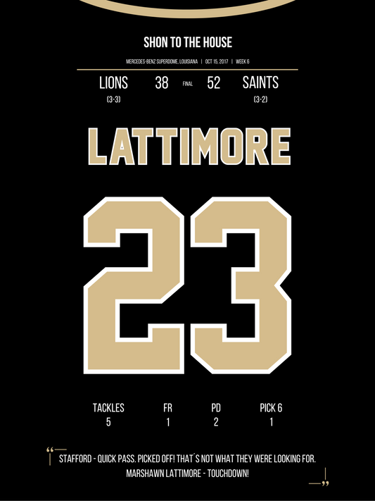 Lattimore - Interception Return Touchdown