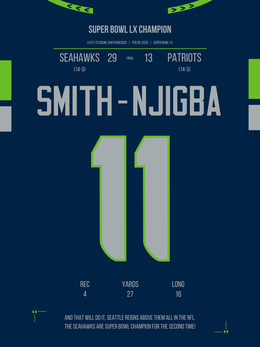 Smith-Njigba - Super Bowl LX Champion