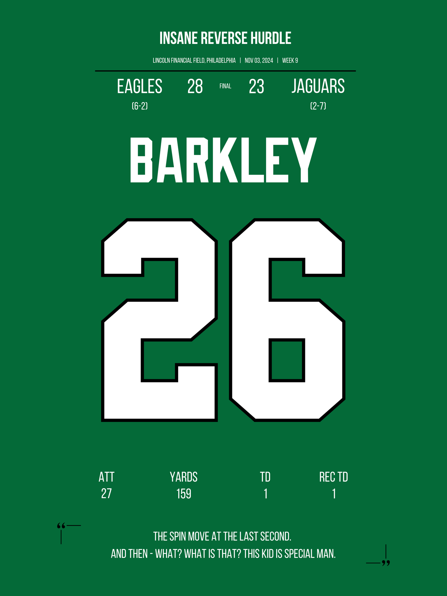 Barkley - Reverse Hurdle