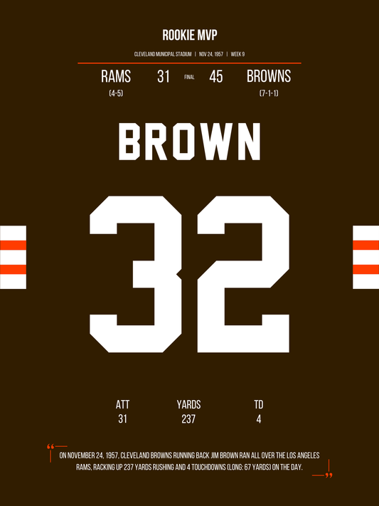 Brown - Rookie MVP 1957