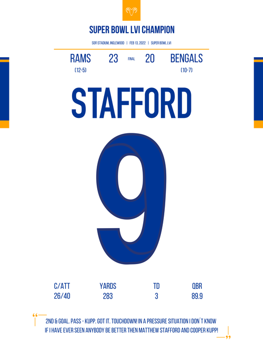 Stafford - Super Bowl LVI