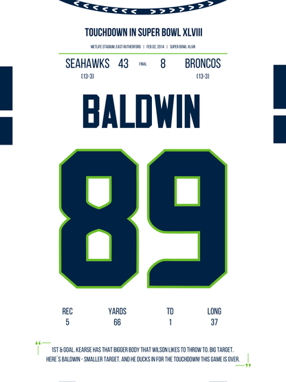 Baldwin - Super Bowl XLVIII