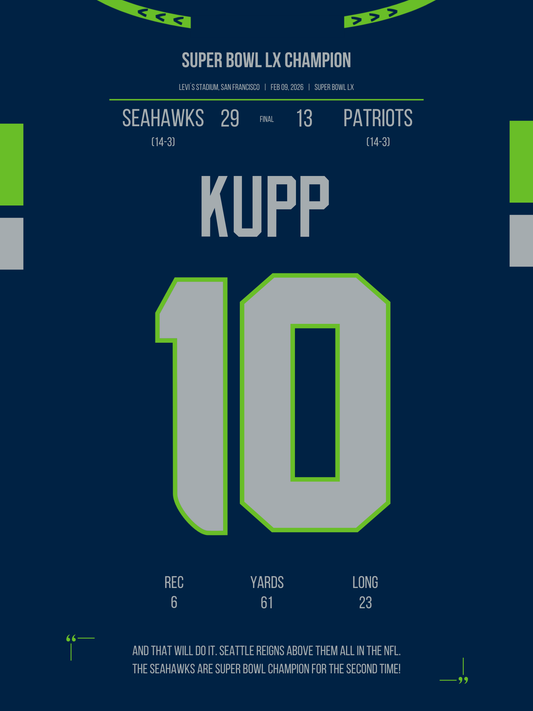 Kupp - Super Bowl LX Champion