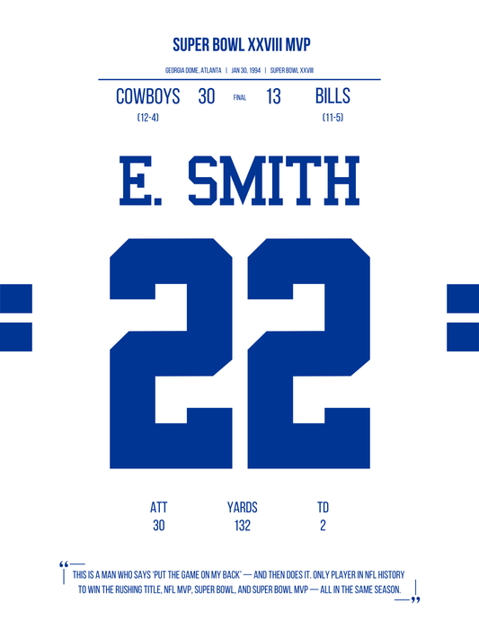 Smith - Super Bowl XXVIII MVP