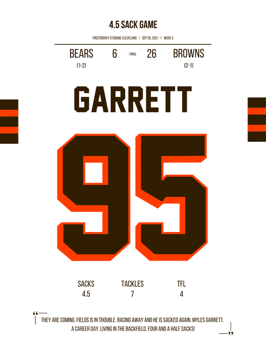 Garrett - 4.5 Sack Game