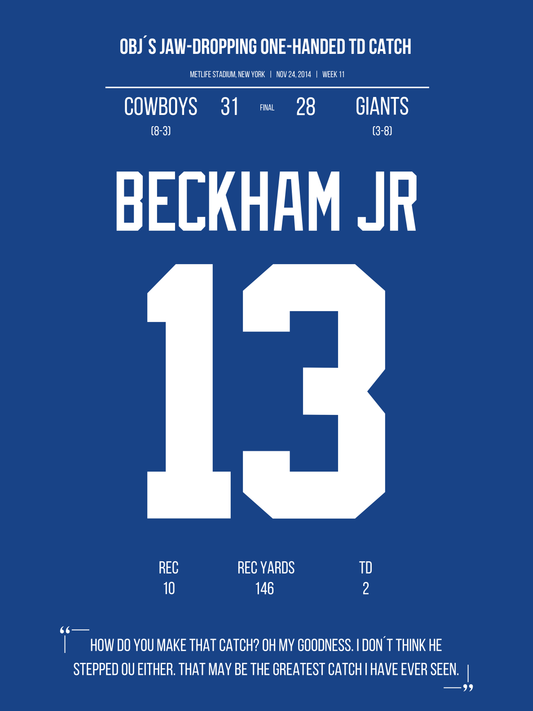 Beckham Jr - One-Handed Touchdown Catch