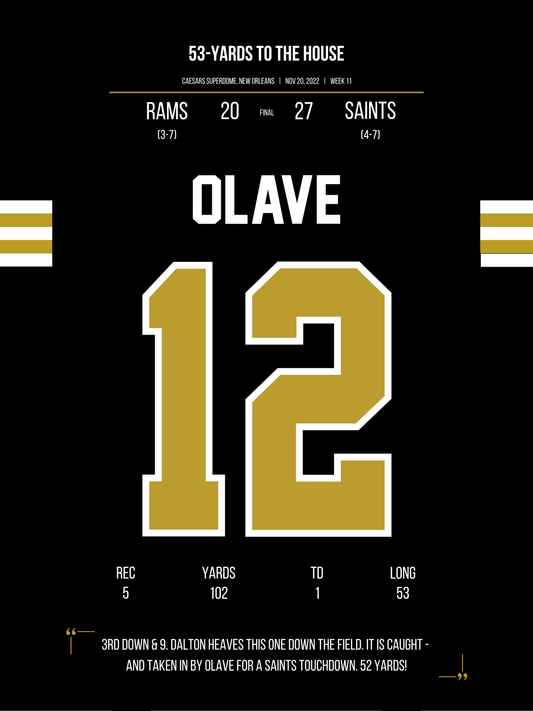 Olave - 53-Yards to the House