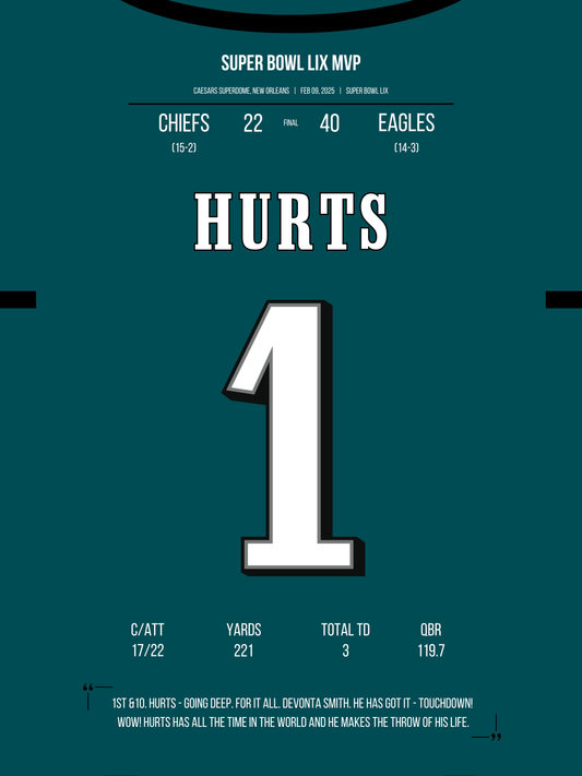 Hurts - Super Bowl LIX MVP