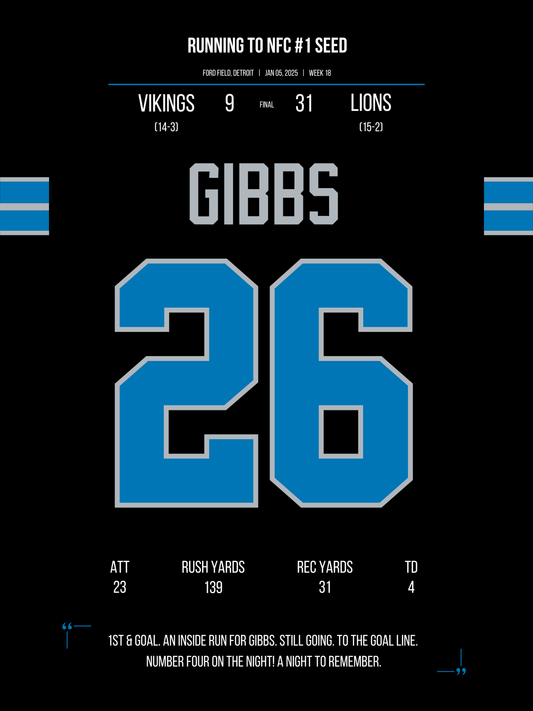 Gibbs - NFC #1 Seed 2024