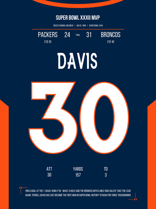 Davis - Super Bowl XXXII MVP