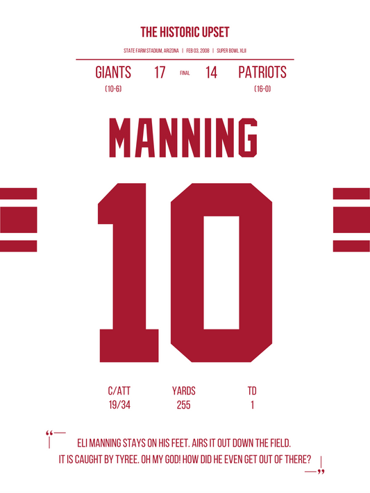 Manning - Historic Upset in Super Bowl XLII