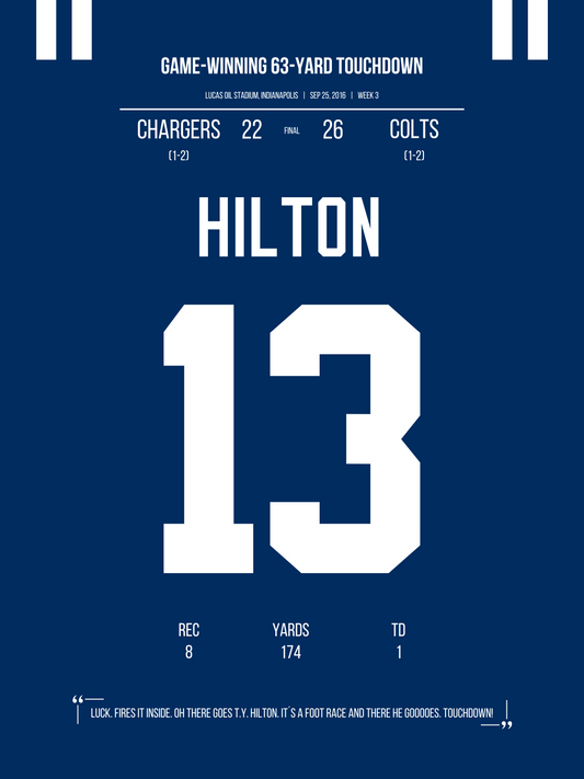 Hilton - Game-Winning 63-Yard Touchdown