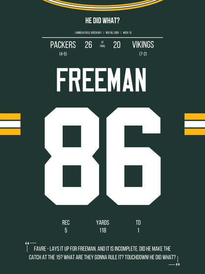 Freeman - He did what?