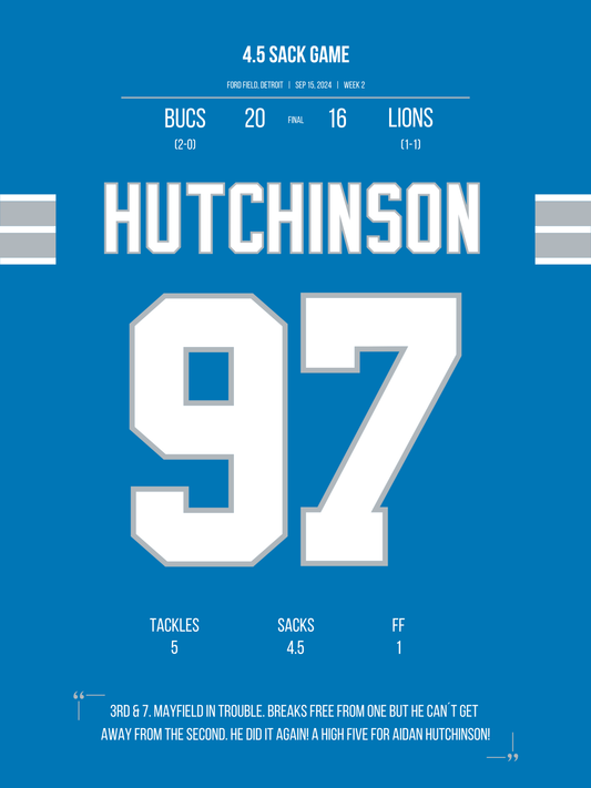 Hutchinson - 4.5 Sack Game