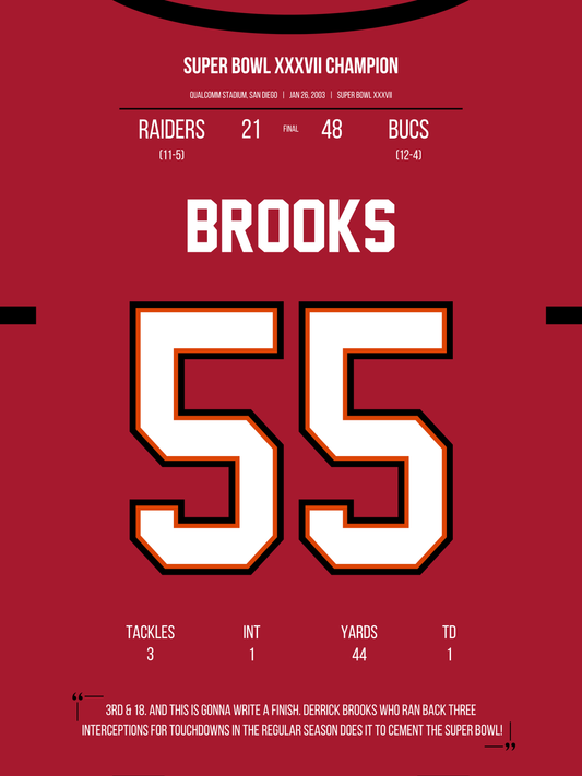 Brooks - Super Bowl XXXVII