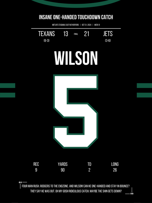 Wilson - Insane One-Handed Touchdown Catch