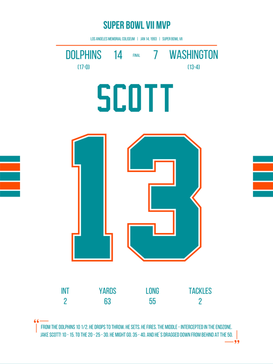 Scott - Super Bowl VII MVP