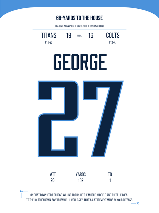 George - 69-Yard Touchdown