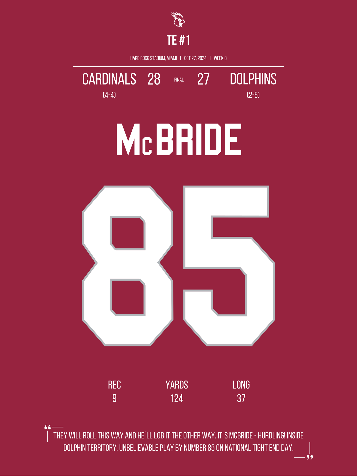 McBride - TE #1 (2024)