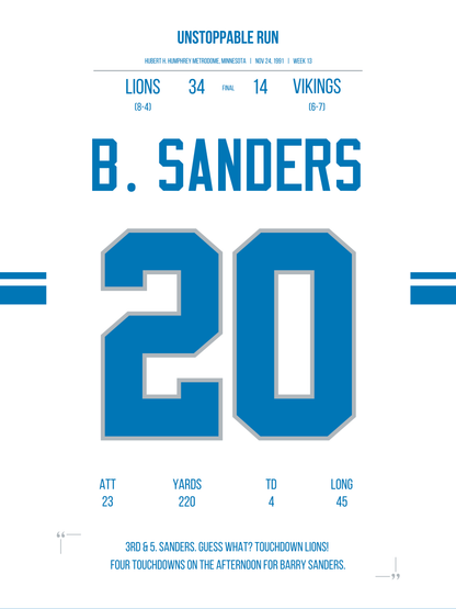 Sanders - Unstoppable Run