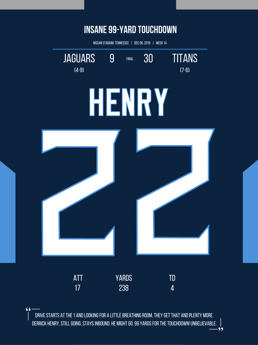 Henry - Insane 99-Yard Touchdown