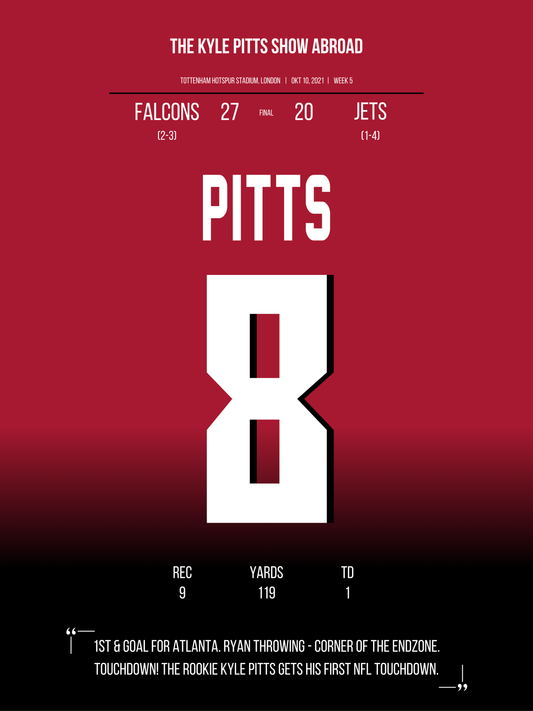 Pitts - Kyle Pitts Show Abroad